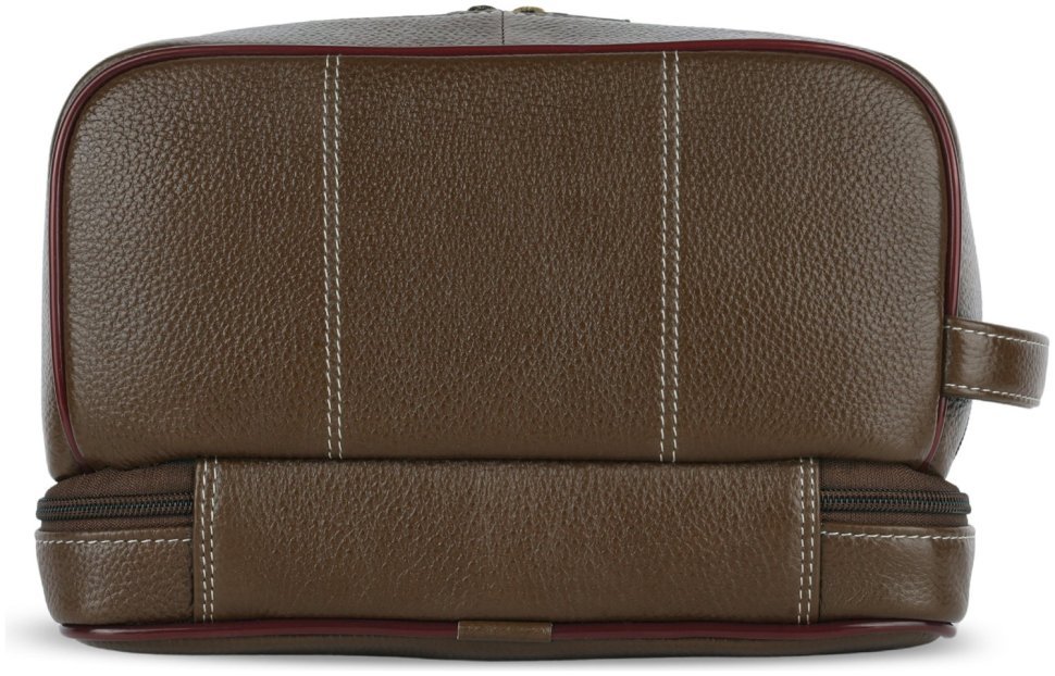 Повседневный несессер из натуральной фактурной кожи с ремешком на кисть Hammonds Flycatcher TC4003 Brushwood коричневый 107981 modnotak фото №2