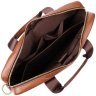 Деловой мужской кожаный портфель для работы и ноутбука до 15" Vintage 98181 коричневого цвета modnotak фото - 7