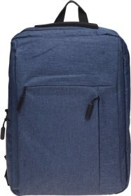 Синий мужской тканевый рюкзак с сумкой в комплекте Remoid (22149)