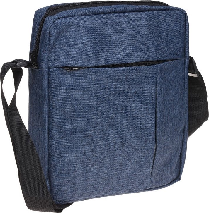 Синий мужской тканевый рюкзак с сумкой в комплекте Remoid (22149)