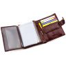 Чоловік великий гаманець з гладкою коричневої шкіри BOSTON (16710) - 4