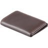 Коричневий гаманець з натуральної шкіри невеликого розміру без застібки Visconti Compton 68881 - 2