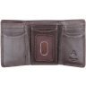 Коричневий гаманець з натуральної шкіри невеликого розміру без застібки Visconti Compton 68881 - 3