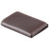 Коричневий гаманець з натуральної шкіри невеликого розміру без застібки Visconti Compton 68881 - 5