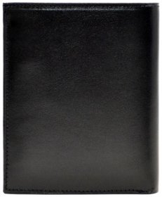 Классическое мужское портмоне из гладкой кожи Desisan 79881 черного цвета