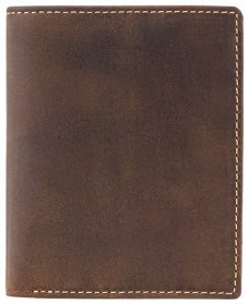Чоловіче вертикальне портмоне зі шкіри крейзі хорс світло-коричневого кольору Visconti Arrow 70682