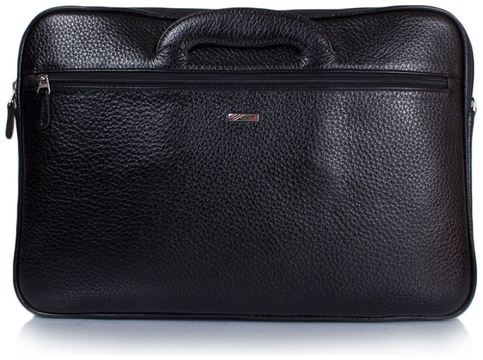 Чоловічий чорний портфель із фактурної шкіри з двома ручками Desisan 81082 фото №1 Чоловічий чорний портфель із фактурної шкіри з двома ручками Desisan 81082 modnotak фото №1