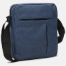 Синяя текстильная мужская сумка вертикального типа через плечо Remoid (15717) - 3