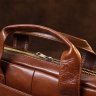Містка чоловіча сумка для ноутбука з високоякісної шкіри коричневого кольору Vintage (20470) - 8