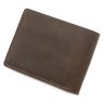 Стильный мужской кошелек из винтажной кожи без застежки Grande Pelle (13231) - 3