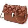 Стигана жіноча сумка-кроссбоді з еко-шкіри коричневого кольору Vintage (18711) - 1