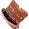 Стигана жіноча сумка-кроссбоді з еко-шкіри коричневого кольору Vintage (18711) - 5