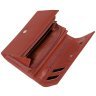 Місткий жіночий гаманець зі шкіри на кнопці коричневого кольору Vip Collection 102382 modnotak фото - 4