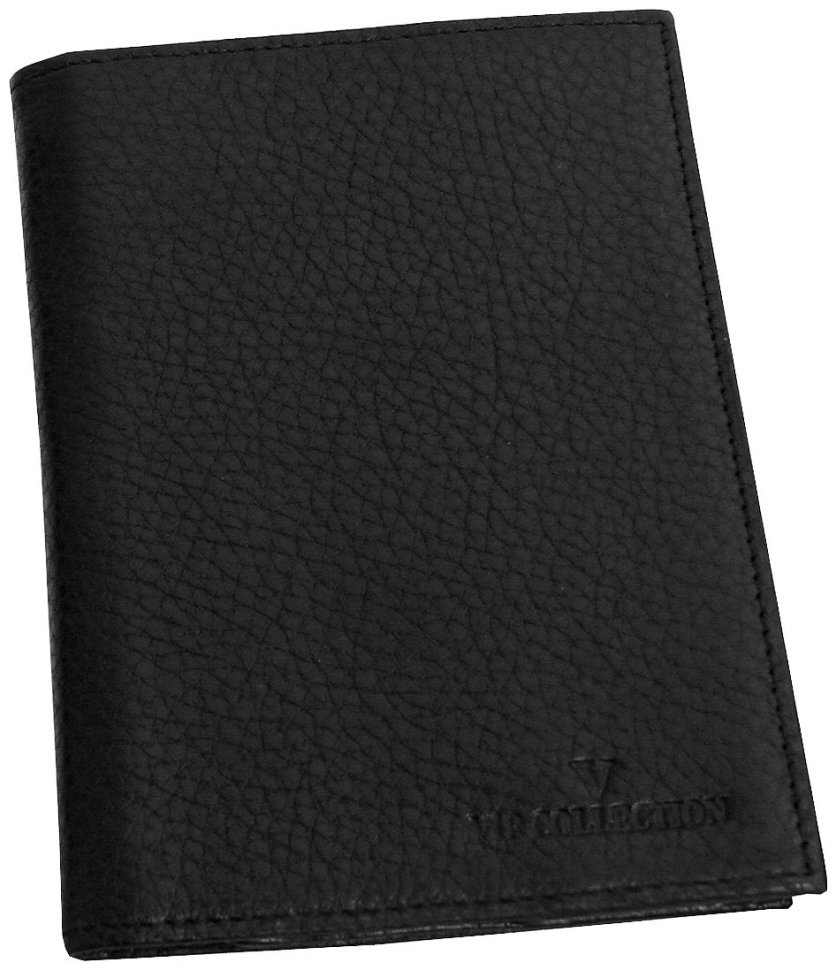 Обложка для паспорта и документов из натуральной кожи Vip Collection 102582 (черная) modnotak фото №1