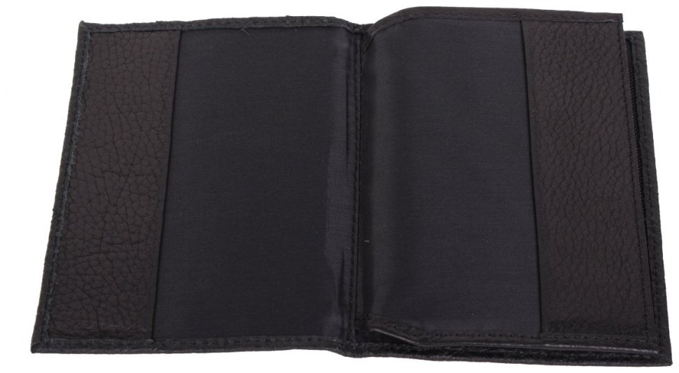 Обложка для паспорта и документов из натуральной кожи Vip Collection 102582 (черная) modnotak фото №4