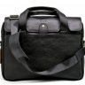 Кожаная мужская сумка-портфель для ноутбука в черном цвете TARWA (19652) - 1