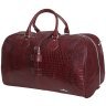 Коричневая дорожная сумка из натуральной кожи кроко Vip Collection 102682 фото №2 Коричневая дорожная сумка из натуральной кожи кроко Vip Collection 102682 modnotak фото - 2