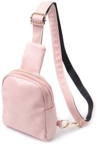 Компактная женская сумка из экокожи через плече Vintage 22782 Розовый