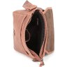 Мужская светло-коричневая сумка из натуральной кожи с эффектом под винтаж SHVIGEL (00883) - 4