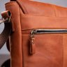 Мужская светло-коричневая сумка из натуральной кожи с эффектом под винтаж SHVIGEL (00883) - 10