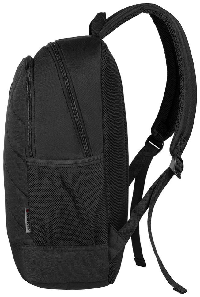 Универсальный рюкзак на каждый день с отделением для ноутбука до 16" Wenger Quadma черного цвета 103482 modnotak фото №2