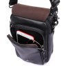 Мужская сумка-барсетка из добротной кожи черного цвета Tiding Bag (15826) фото №6 Мужская сумка-барсетка из добротной кожи черного цвета Tiding Bag (15826) modnotak фото - 6