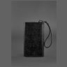 Черный клатч-органайзер из фактурной кожи с фиксацией BlankNote Blackwood (12934) - 4