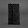 Черный клатч-органайзер из фактурной кожи с фиксацией BlankNote Blackwood (12934) - 3