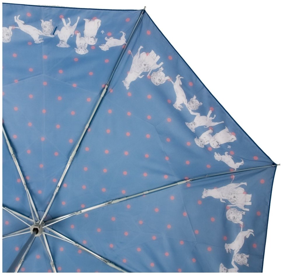 Зонт женский Fulton L354-041185 Minilite-2 Milis Friends (Синий в горошек с принтом щенят, механика) 94282 фото №10 Зонт женский Fulton L354-041185 Minilite-2 Milis Friends (Синий в горошек с принтом щенят, механика) 94282 modnotak фото №10