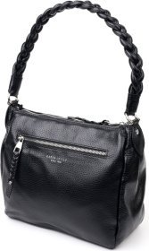 Кожаная женская сумка на молнии с одной лямкой KARYA (2420868)