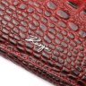 Оригінальний жіночий горизонтальний гаманець із натуральної шкіри з тисненням під крокодила KARYA (2421168) - 3