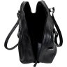 Практичная дорожная сумка из натуральной черной кожи с длинными ручками Vip Collection (21111) - 3