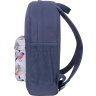 Фірмовий рюкзак із текстилю в сірому кольорі з принтом Bagland (55482) - 2