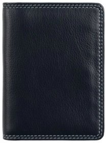 Картхолдер из натуральной кожи на кнопке Visconti RB111 разноцветный 95482