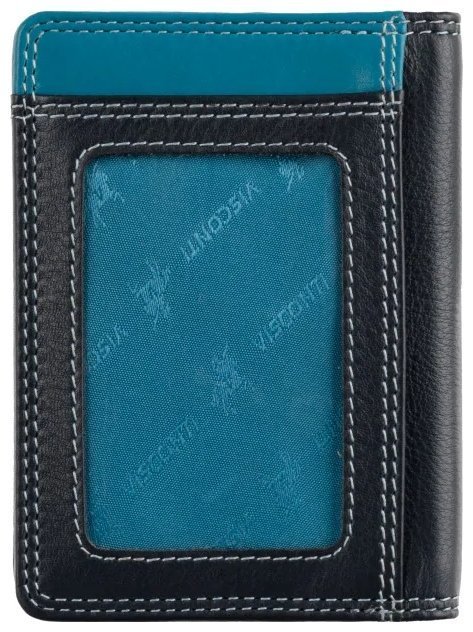 Картхолдер из натуральной кожи на кнопке Visconti RB111 разноцветный 95482 modnotak фото №3