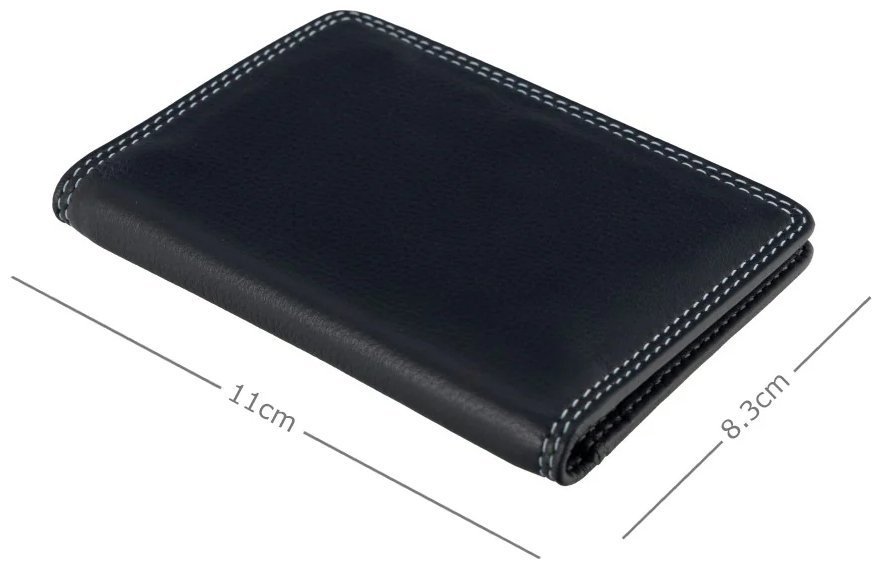 Картхолдер из натуральной кожи на кнопке Visconti RB111 разноцветный 95482 modnotak фото №4