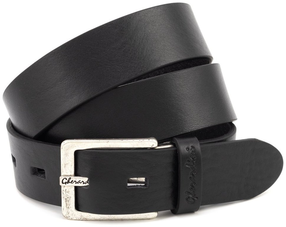 Високоякісний італійський шкіряний чоловічий ремінь Gherardini 40557-GER modnotak фото №1