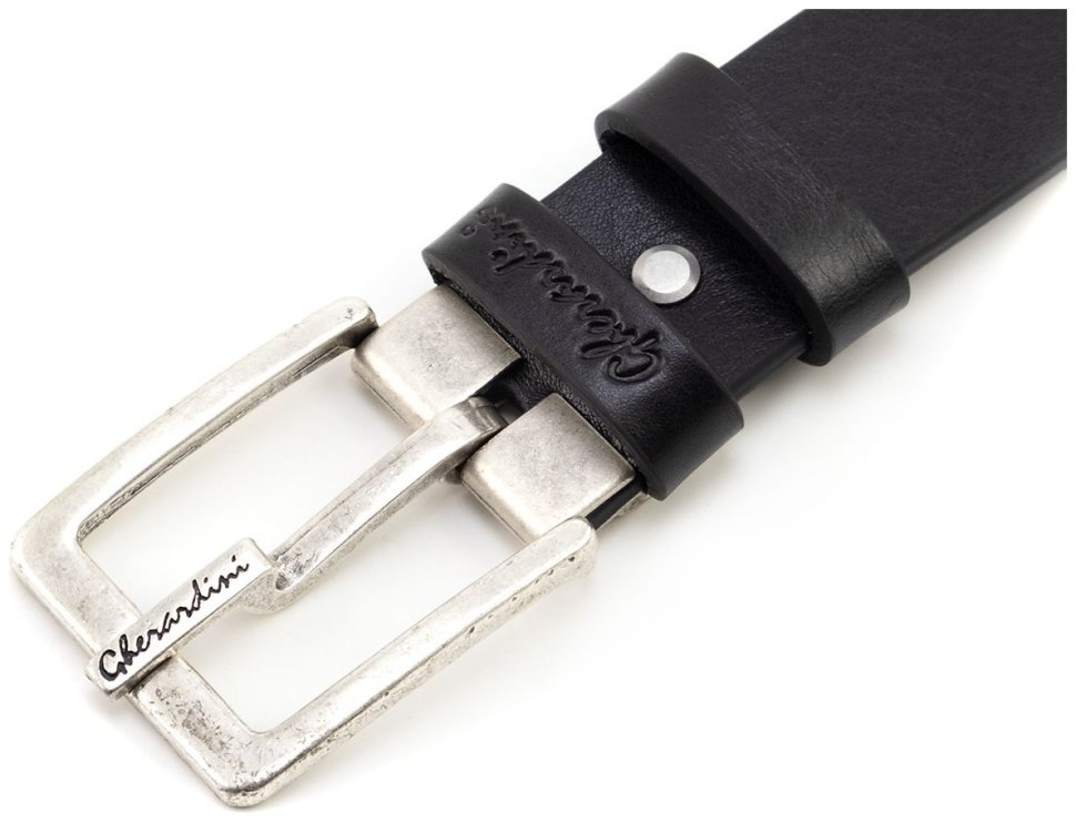 Високоякісний італійський шкіряний чоловічий ремінь Gherardini 40557-GER modnotak фото №2