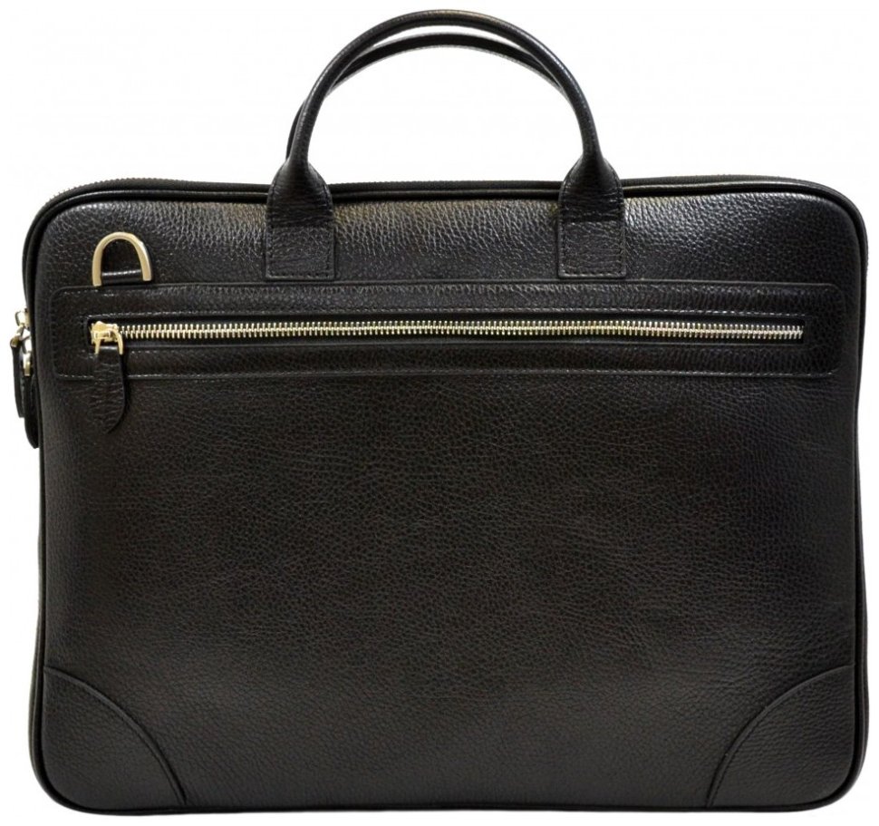 Повседневный мужской портфель из фактурной кожи для ноутбука и документов Desisan 106782 черного цвета modnotak фото №2