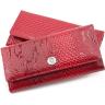 Червоний лаковий гаманець з магнітною фіксацією KARYA (16195) - 6
