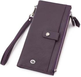 Шкіряний жіночий гаманець з ремінцем на руку ST Leather (16047)