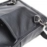 Мужской кожаный повседневный рюкзак-слинг через плечо в черном цвете Borsa Leather (21422) - 5