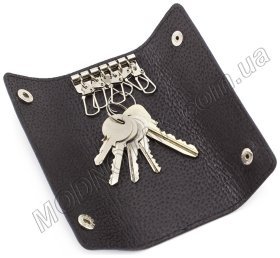 Кожаная длинная ключница тёмно-синего цвета ST Leather (16121)