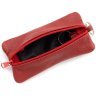 Велика шкіряна ключниця з двома відділеннями червоного кольору Leather Collection 97782 modnotak фото - 6