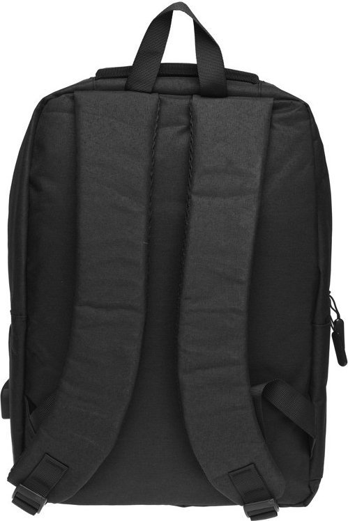 Мужской рюкзак черного цвета из полиэстера с сумкой в комплекте Remoid (22147)