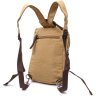 Пісочна чоловіча сумка-рюкзак щільного текстилю на блискавці Vintage 2422185 - 2