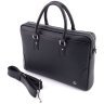 Кожаная сумка для документов и ноутбука до 16" H.T Premium Leather 108582​ черная modnotak фото - 1