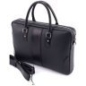 Кожаная сумка для документов и ноутбука до 16" H.T Premium Leather 108582​ черная modnotak фото - 3