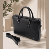 Кожаная сумка для документов и ноутбука до 16" H.T Premium Leather 108582​ черная modnotak фото - 15