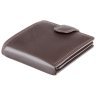 Мужское коричневое портмоне из натуральной кожи на кнопке Visconti Sloan 68782 - 5